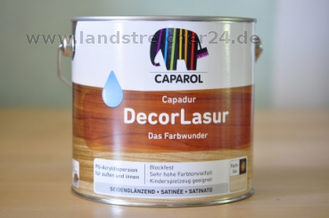 Capadur Decor Lasur Standardfarbtöne und Wunschfarbton 0,75 Ltr.