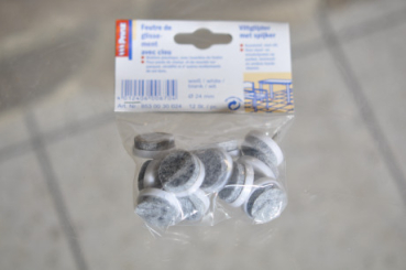 Filzgleiter Weiss in 3 Größen