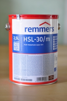 Remmers Profi Lasur HSL 30 Sonderfarbton Platingrau 2,5 Ltr. Auslauf - Auf Bestand Achten!