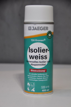 Kronen Jäger Isolierspray 124 RAL 9010 weiß 400 ml