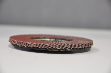 Preview: Lamellenfächerschleifscheibe für Stahl D115 (Ausführung gerade)