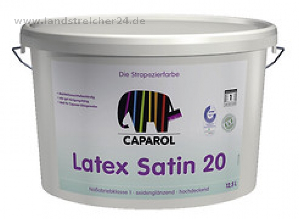 Latexfarbe Caparol Satin 20 Weiß 12,5 Ltr.