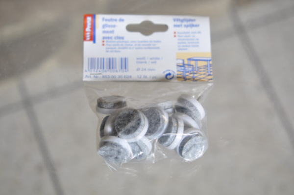 Filzgleiter Weiss in 3 Größen