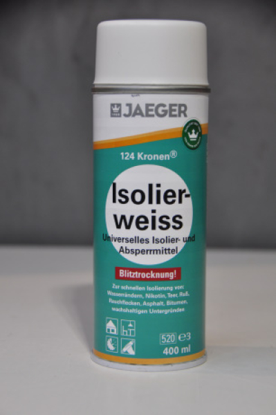 Kronen Jäger Isolierspray 124 RAL 9010 weiß 400 ml