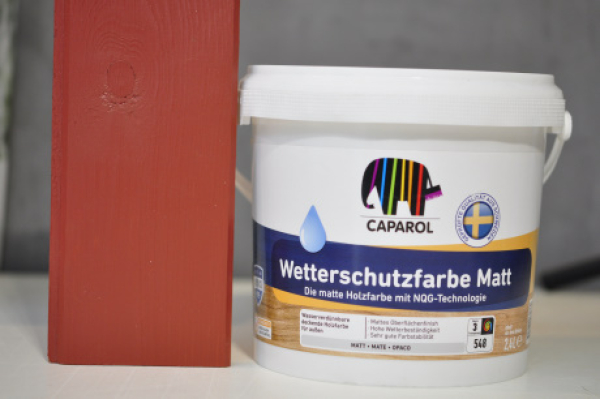 Capadur Wetterschutzfarbe Matt Ochsenblutrot