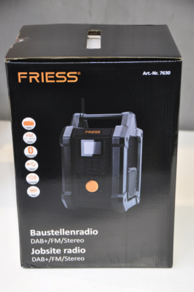 Friess DAB+/FM/BT/USB Baustellenradio