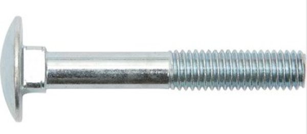 Schloss-Schraube DIN 603 mit Vierkantansatz Edelstahl A2, blank, ohne Mutter