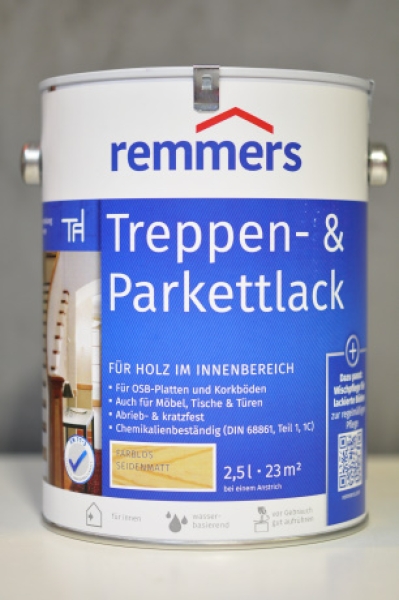 Remmers Treppen & Parkettlack 2,5 Ltr. Seidenglanz
