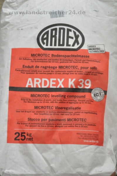 ARDEX K 39 MICROTEC Bodenspachtelmasse 25 kg