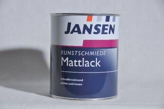 Jansen Kunstschmiede Mattlack Schwarz 750 ml